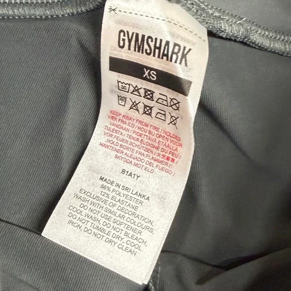 Gymshark Speed Training Leggings Womens XS Charcoal Grey Athleisure Seamless NEW - Picture 6 of 8